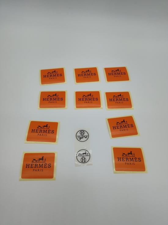 Hermes Other - HERMÈS Paris Collector Lot 10 Boutique Stickers & 2 Logo Seals 12 Pc